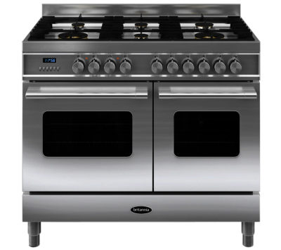 BRITANNIA  Delphi 100 TP RC10TGDES Dual Fuel Range Cooker - Stainless steel